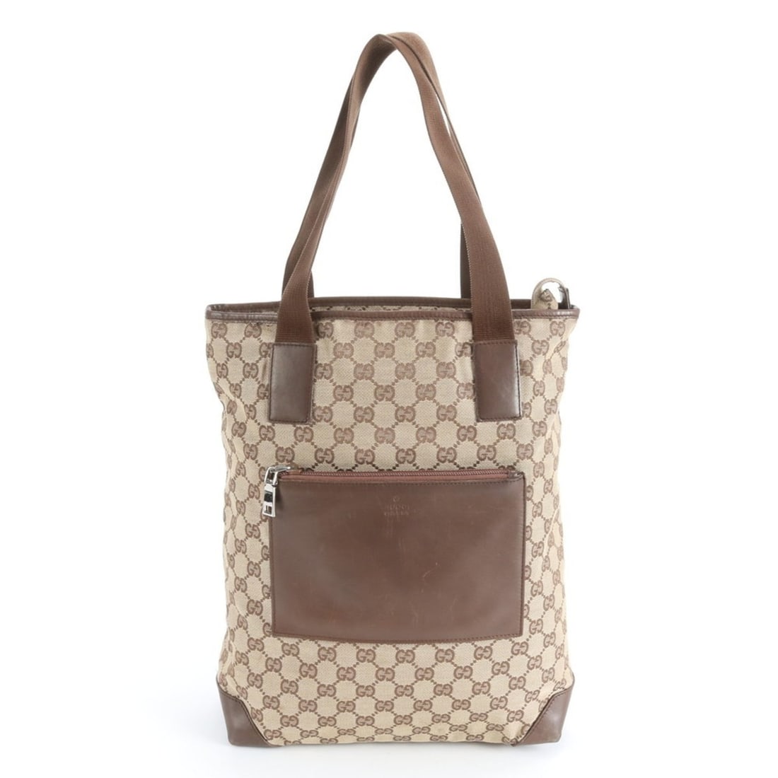 Gucci GG Canvas 019 0401 Leather Tote Bag Shoulder Handbag Brown Women's: --- Catalog ---Category: SizeSize (HxWxD): 35cm x 27cm x 13cm / 13.77'' x 10.62'' x 5.11''Category: DesignType: Handbag, Tote bagColor: BrownGender: WomenMaterial: Leather , Canvas Category: GeneralMP