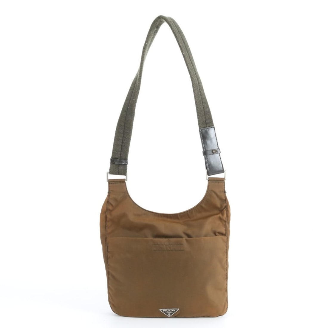 Prada Tessuto Nylon Triangle Logo Shoulder Bag Messenger Brown Men's: --- Catalog ---Category: SizeSize (HxWxD): 21cm x 24cm x 3cm / 8.26'' x 9.44'' x 1.18''Category: DesignType: Shoulder bagColor: BrownGender: MenCategory: GeneralBrand: Prada--- Item List ---Section: C
