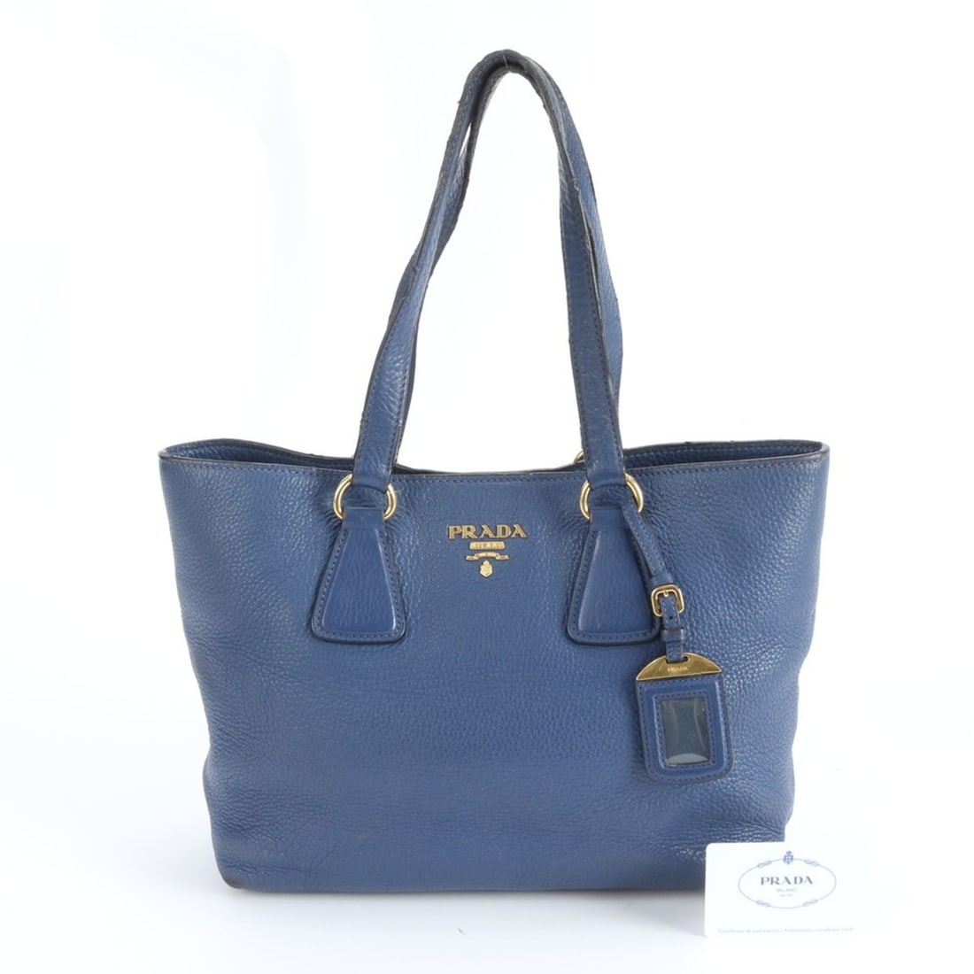 Prada Leather Tote Bag/Shoulder Bag/Handbag for Women, with Guarantee Card and Triangle Logo, 1BG043 (1 of 9)