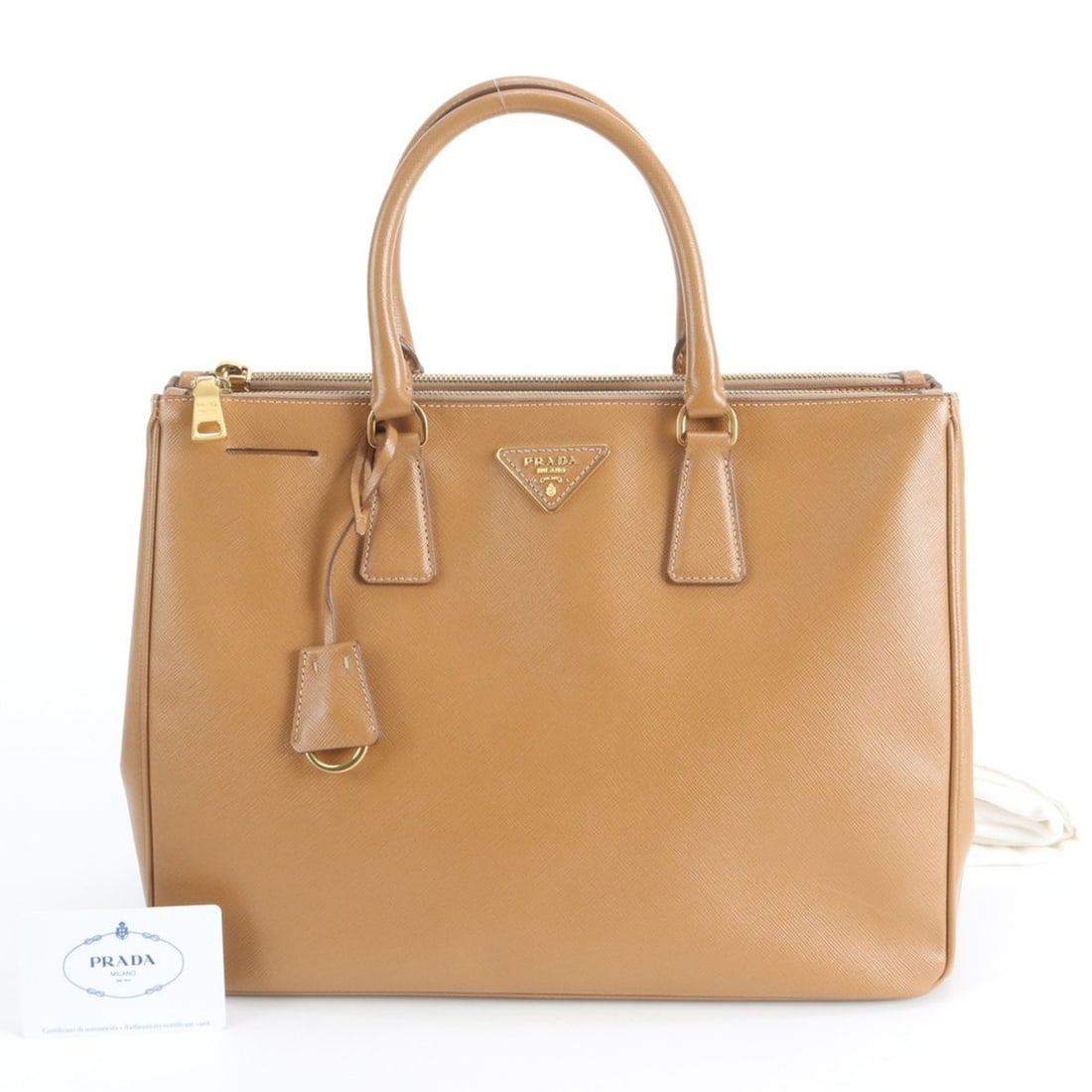 Prada Galleria BN1786 Saffiano Leather Tote Bag/Handbag for Women, with Guarantee Card: --- Catalog ---Category: SizeSize (HxWxD): 26cm x 36cm x 16cm / 10.23'' x 14.17'' x 6.29''Category: DesignType: Handbag, Tote bagColor: BrownGender: WomenMaterial: Leather Category: GeneralMPN: