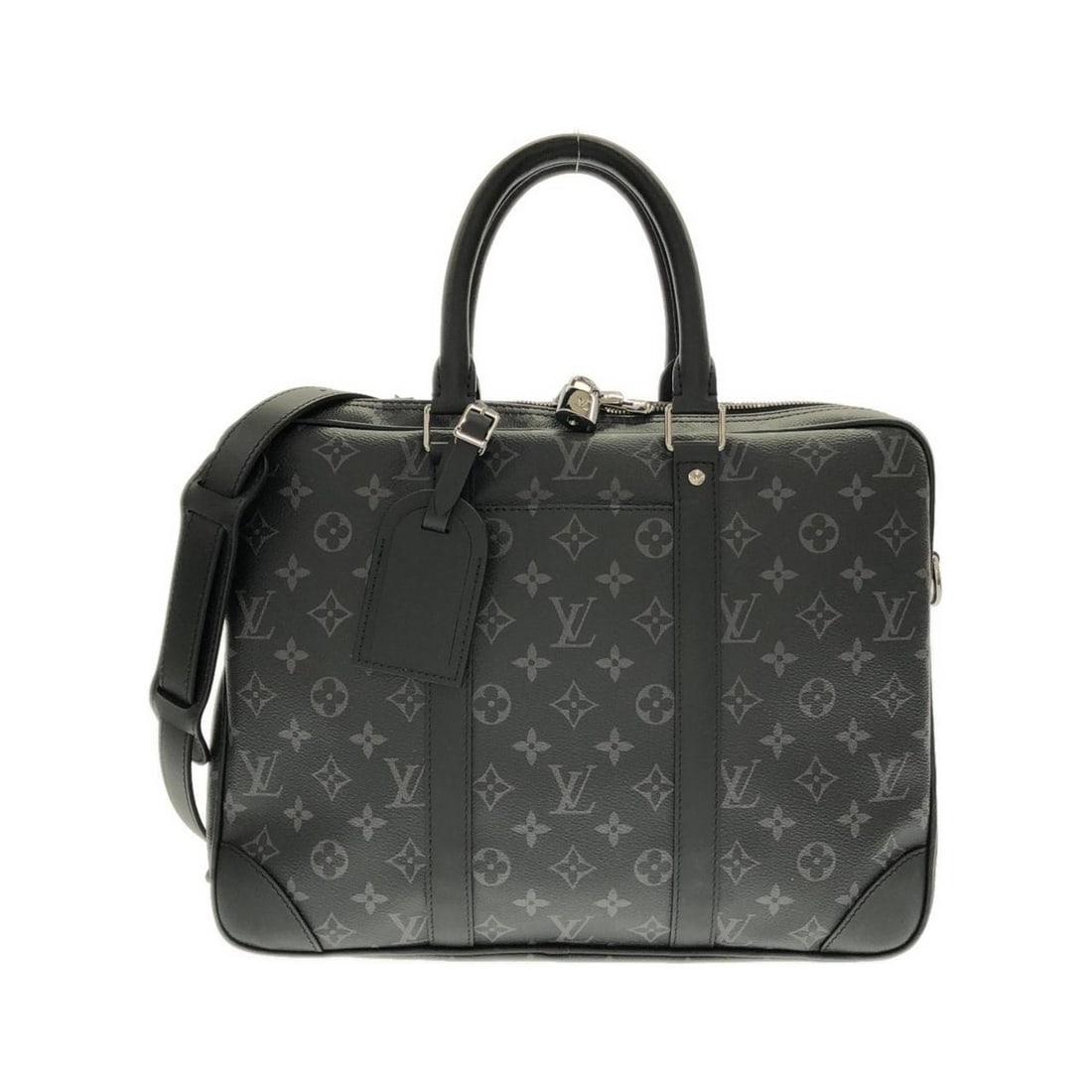 Louis Vuitton Monogram Eclipse Porte Documents Voyage M46457 Handbag: --- Catalog ---Category: SizeWeight: 1.05kg / 2.31lb.Size (HxWxD): 28cm x 35.5cm x 5.5cm / 11.02'' x 13.97'' x 2.16''Strap Length: 112cm - 136cm / 44.09'' - 53.54''Handle Length: 36cm /