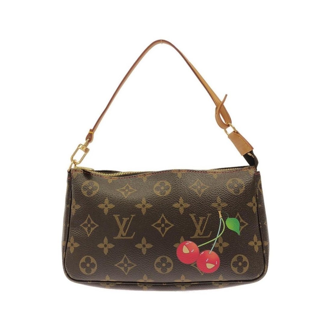Louis Vuitton Monogram Cherry Pochette Accessoires M95008 Accessory Pouch: --- Catalog ---Category: SizeSize (HxWxD): 13cm x 21cm x 3.5cm / 5.11'' x 8.26'' x 1.37''Category: DesignType: Pochette, PouchColor: BrownGender: Women,MenMaterial: Coated canvas Category: