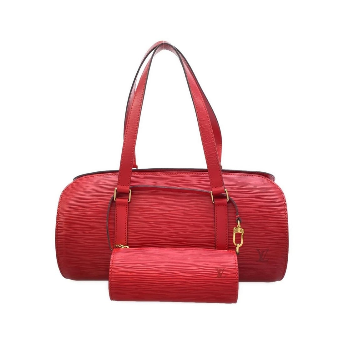 Louis Vuitton Epi Soufflot M52227 Handbag: --- Catalog ---Category: SizeSize (HxWxD): 15cm x 31cm x 10cm / 5.9'' x 12.2'' x 3.93''Category: DesignType: HandbagColor: Red colorGender: WomenMaterial: Leather Leather/Fur Type: CalfskinCategory: