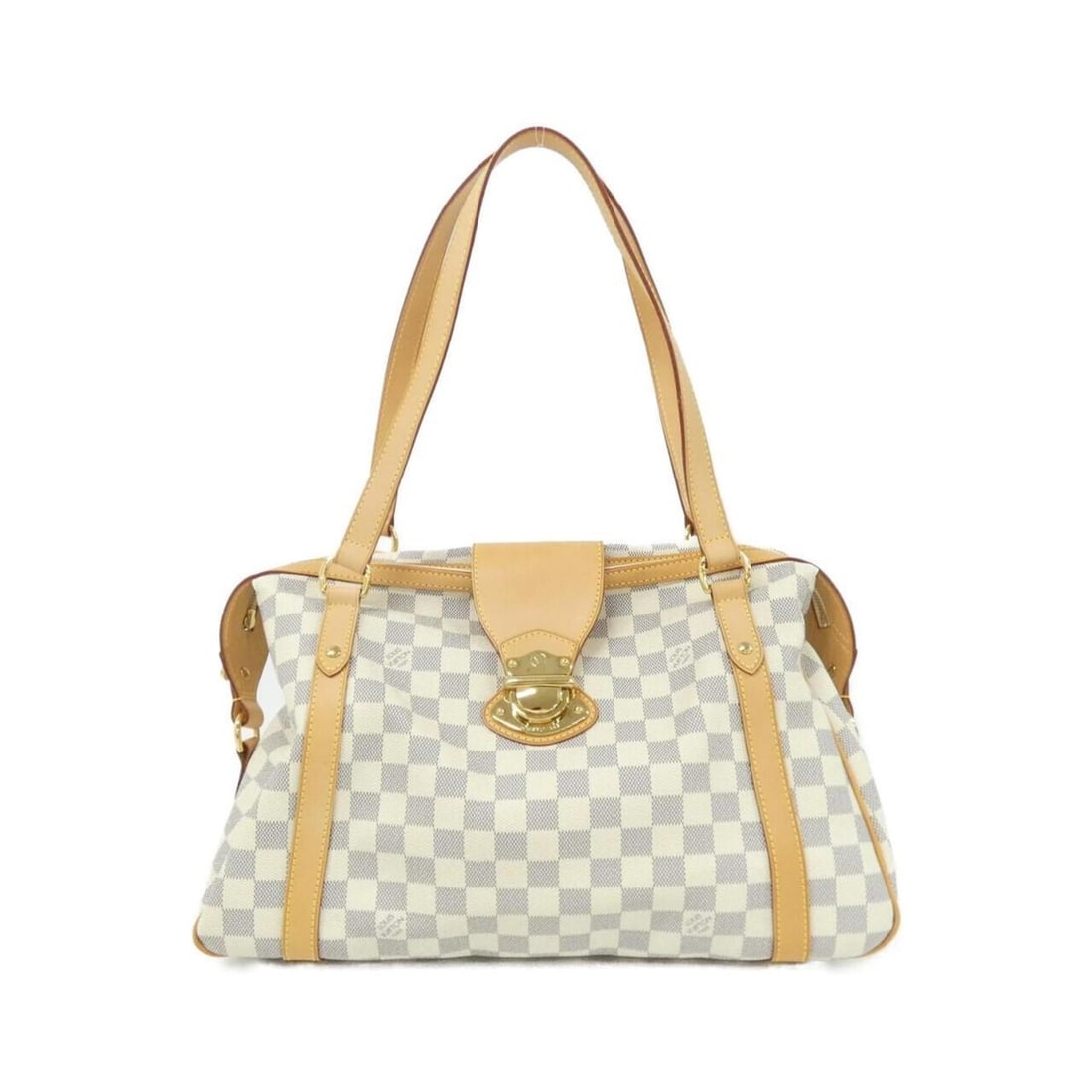 Louis Vuitton Damier Azur Streza PM N42220 Shoulder Bag: --- Catalog ---Category: SizeSize (HxWxD): 23cm x 39cm x 14cm / 9.05'' x 15.35'' x 5.51''Category: DesignType: Shoulder bagColor: AzurGender: WomenMaterial: Coated canvas Hardware Color: