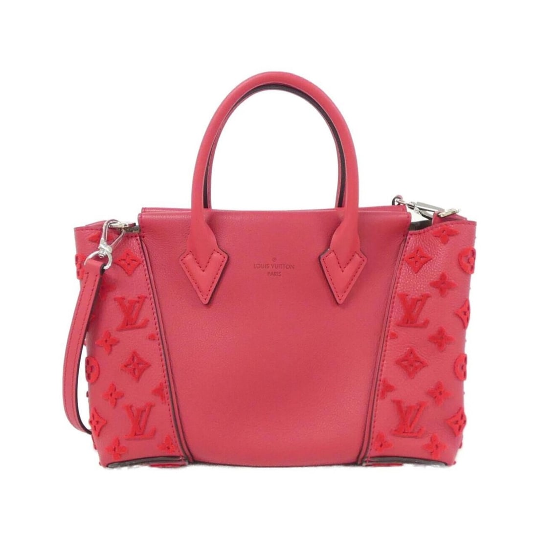 Louis Vuitton Monogram Velour Tote W BB M94640 Handbag: --- Catalog ---Category: SizeSize (HxWxD): 20cm x 30cm x 11cm / 7.87'' x 11.81'' x 4.33''Category: DesignType: HandbagColor: FramboiseGender: WomenMaterial: Leather Hardware Color: SilverLeather/Fur