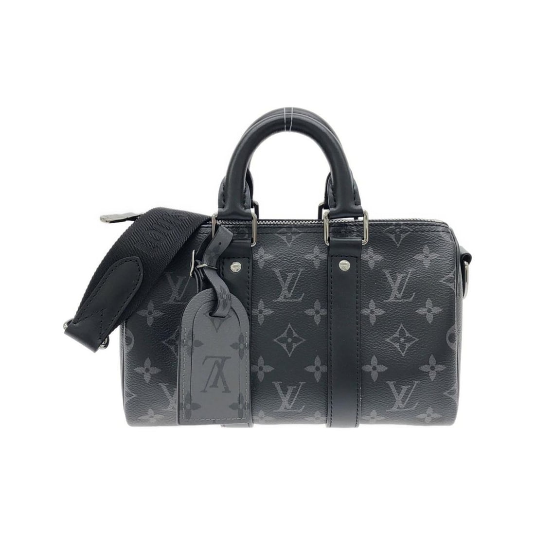 Louis Vuitton Monogram Eclipse Reverse Keepall Bandoulière 25cm M46271 Boston Bag: --- Catalog ---Category: SizeWeight: 600g / 1.32lb.Size (HxWxD): 14cm x 24cm x 10cm / 5.51'' x 9.44'' x 3.93''Strap Length: 135cm / 53.14''Handle Length: 21cm / 8.26''Category: DesignType: Boston