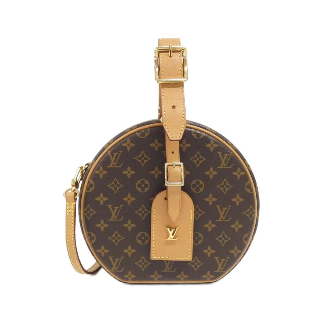 Louis Vuitton Monogram Petite Boite Chapeau M43514 Handbag: --- Catalog ---Category: SizeSize (HxWxD): 16cm x 17cm x 7cm / 6.29'' x 6.69'' x 2.75''Category: DesignType: HandbagColor: MarronGender: Men,WomenMaterial: Coated canvas Hardware Color: GoldCategory:
