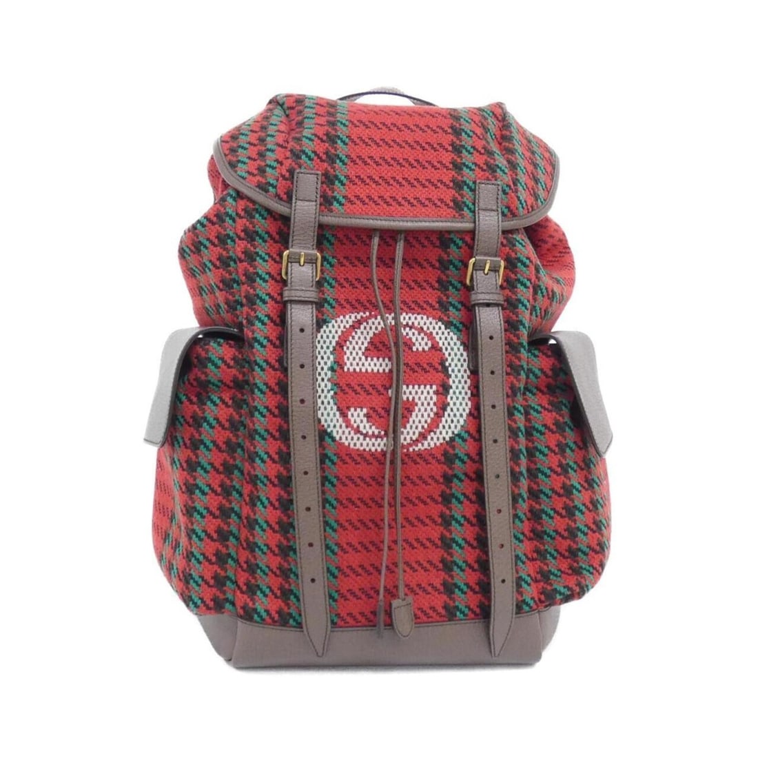 Gucci 625939 2J9AT Backpack: --- Catalog ---Category: SizeSize (HxWxD): 50cm x 33cm x 15cm / 19.68'' x 12.99'' x 5.9''Category: DesignType: BackpackColor: Red colorGender: Women,MenMaterial: Wool , Leather Category: GeneralMPN:
