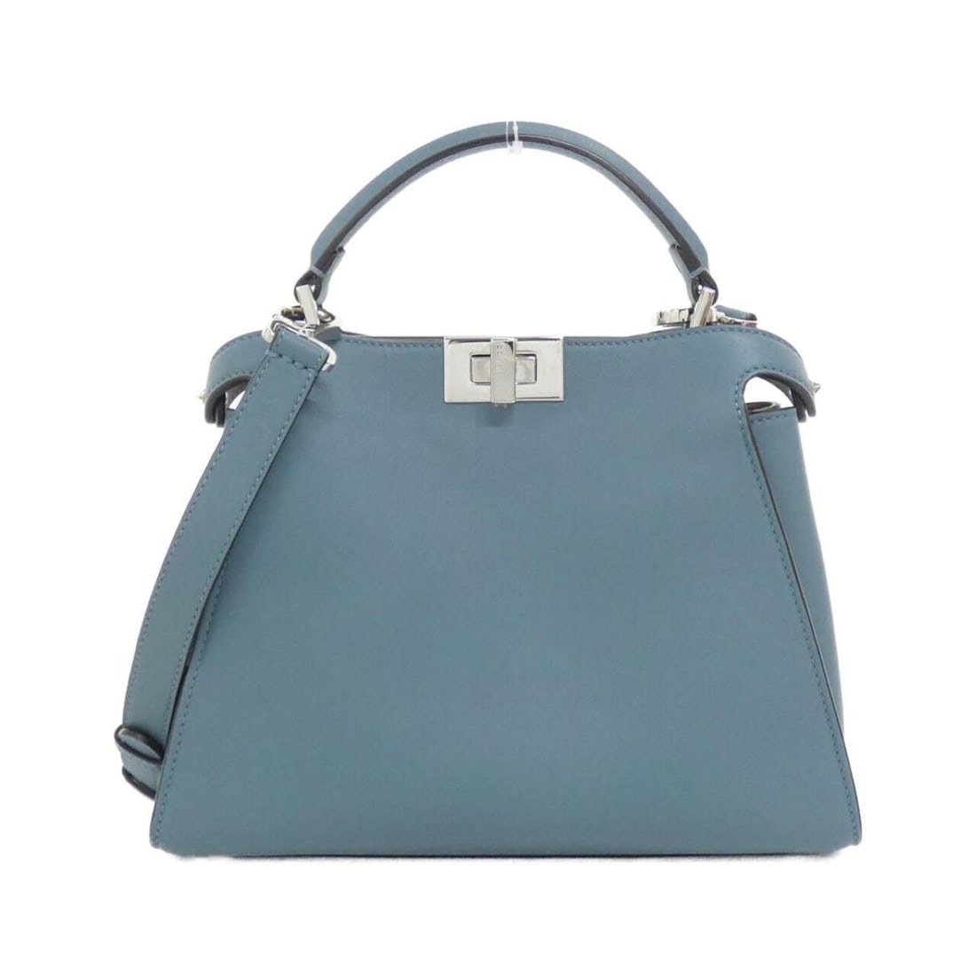 Fendi Peekaboo Essentially 8BN302 9FJ Handbag: --- Catalog ---Category: SizeSize (HxWxD): 21cm x 27cm x 12cm / 8.26'' x 10.62'' x 4.72''Category: DesignType: HandbagColor: Blue, SandGender: WomenMaterial: Leather Leather/Fur Type: