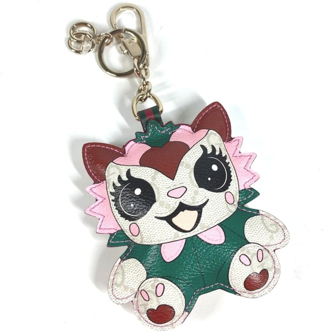 GUCCI Besties Lovely GG Supreme Keychain Accessory Bag Charm Canvas Men's Women's White x Pink Like: --- Catalog ---Category: DesignType: Handbag charmColor: GG Supreme, Pink, WhiteGender: Men,WomenMaterial: Canvas, GG SupremeCategory: GeneralBrand: Gucci--- Item List ---Section: ConditionRanking: Ra