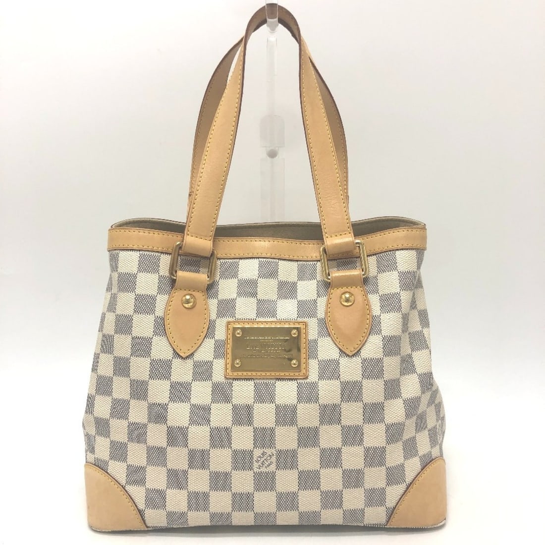 LOUIS VUITTON N51207 Hampstead PM Bag, Handbag, Shoulder Tote Damier Azur Canvas, Women's, White: --- Catalog ---Category: SizeSize (HxWxD): 23cm x 28cm x 18cm / 9.05'' x 11.02'' x 7.08''Category: DesignType: Handbag, Tote bagColor: WhiteGender: WomenMaterial: Damier Azur , Canvas Category: Genera