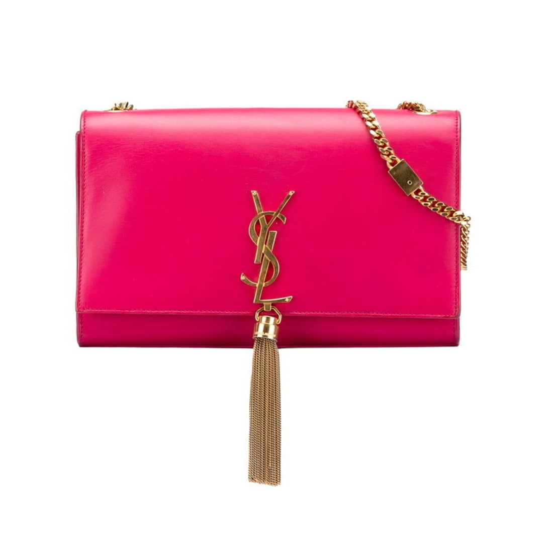 Saint Laurent YSL Logo Kate Medium Tassel Chain Shoulder Bag 354119 Pink Leather Women's SAINT: --- Catalog ---Category: SizeSize (HxWxD): 15cm x 23.5cm x 5cm / 5.9'' x 9.25'' x 1.96''Category: DesignType: Shoulder bagColor: PinkGender: WomenMaterial: Leather Category: GeneralMPN: 354119Brand: S