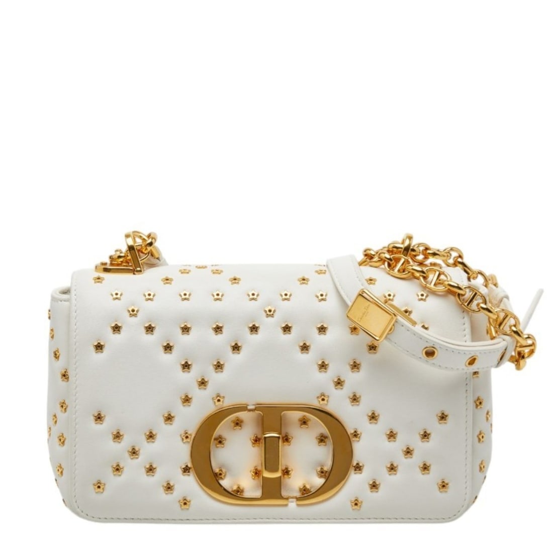 Christian Dior Caro Lucky Star Crossbody Chain Shoulder Bag, Off-White Calfskin, Women's: --- Catalog ---Category: SizeSize (HxWxD): 13cm x 20cm x 8cm / 5.11'' x 7.87'' x 3.14''Category: DesignType: Shoulder bagColor: Off-whiteGender: WomenMaterial: Leather Leather/Fur Type: CalfskinCatego