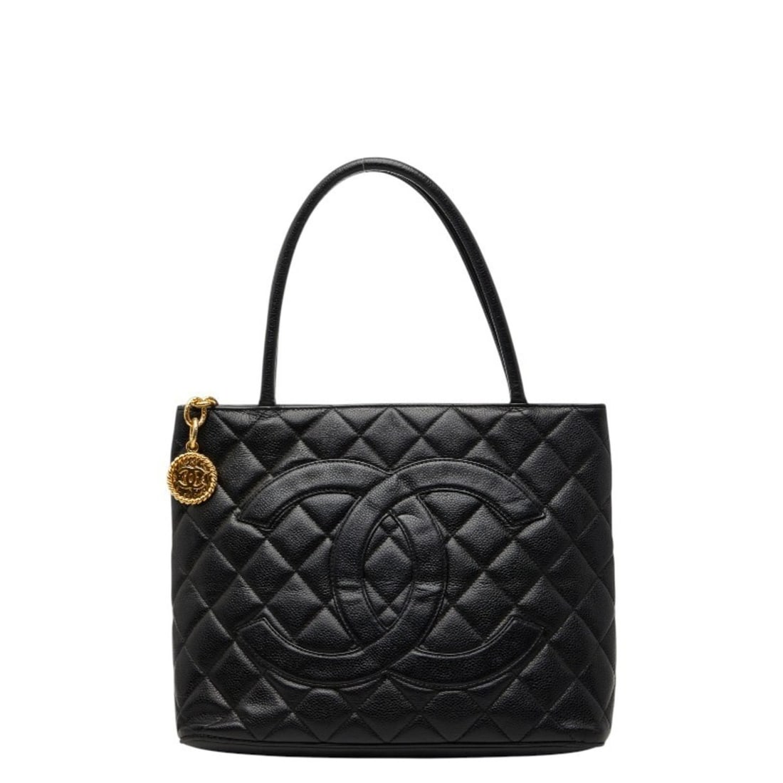 Chanel Reissue Tote Bag, Coco Mark Handbag, A01804, Black Caviar Leather, Women's CHANEL: --- Catalog ---Category: SizeSize (HxWxD): 23.5cm x 30cm x 13cm / 9.25'' x 11.81'' x 5.11''Category: DesignType: Handbag, Tote bagColor: BlackGender: WomenMaterial: Grained Calfskin Category: GeneralM