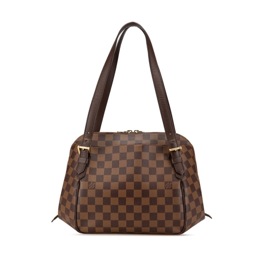 Louis Vuitton Damier Belem MM Handbag Tote Bag N51174 Brown Leather Women's LOUIS VUITTON: --- Catalog ---Category: SizeSize (HxWxD): 22cm x 22cm x 12cm / 8.66'' x 8.66'' x 4.72''Category: DesignType: Handbag, Tote bagColor: BrownGender: WomenMaterial: PVC , Leather Category: GeneralMPN: N5