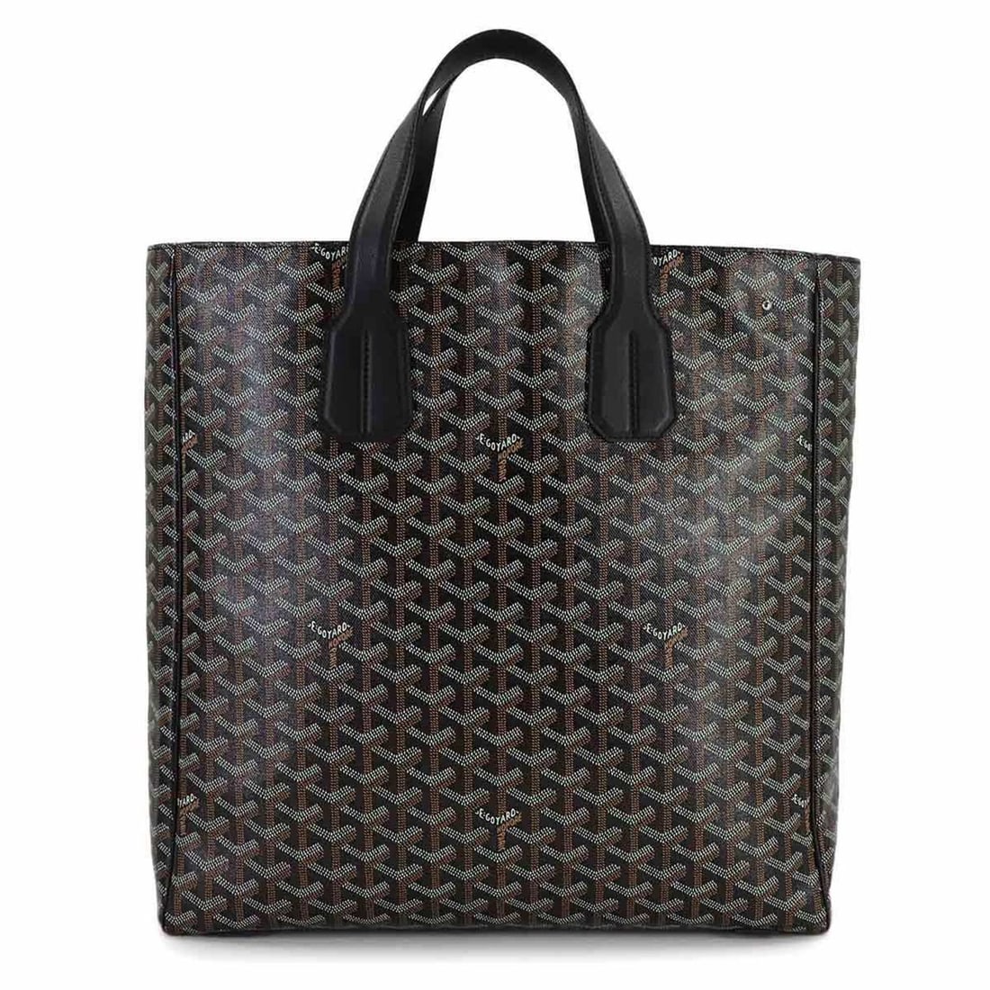 Goyard Voltaire Tote Bag, Herringbone Leather, Black: --- Catalog ---Category: SizeSize (HxWxD): 38cm x 36.5cm x 10cm / 14.96'' x 14.37'' x 3.93''Category: DesignType: Handbag, Tote bagColor: BlackGender: WomenMaterial: PVC , Leather Category: GeneralBra