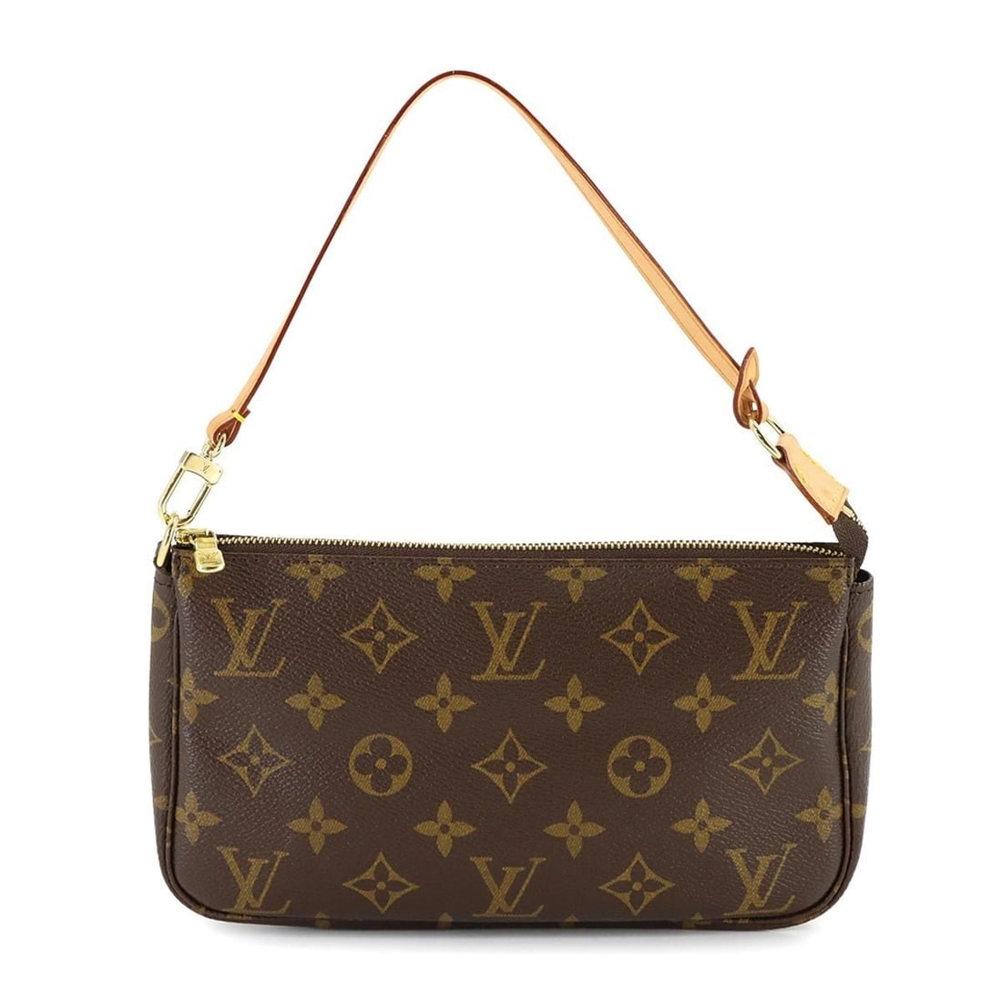 Louis Vuitton Monogram Pochette Accessoires Handbag, Brown, M51980, Gold Hardware. (1 of 9)