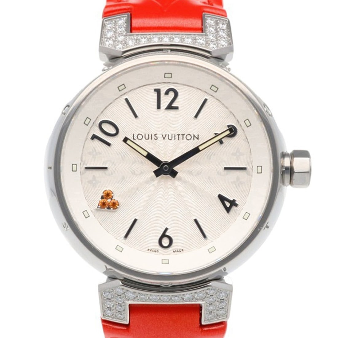 Louis Vuitton Tambour Heart Love Watch, Stainless Steel, Quartz, Ladies, Q131RO, Pre-owned.: --- Catalog ---Category: SizeWrist Size: 13cm - 17cm / 5.11'' - 6.69''Case Diameter: 34mm / 1.34''Category: DesignType: WristwatchGender: WomenMaterial (Band): Stainless steelMaterial (Case): Stainles