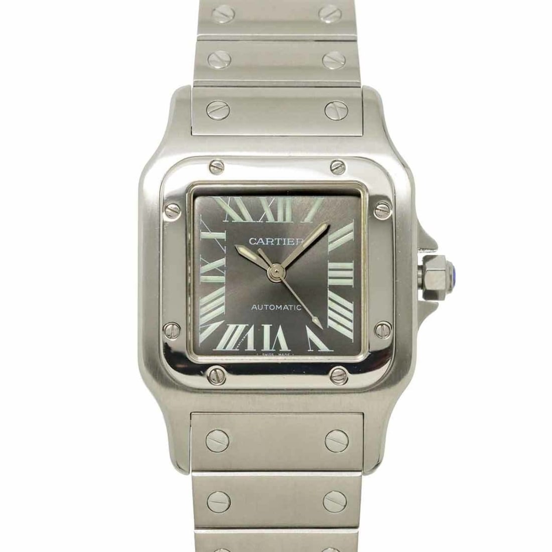Cartier Santos Galbee LM Asia Limited Edition W20067D6 Boys' Watch, Gray, Automatic Movement: --- Catalog ---Category: SizeWrist Size: 16.5cm / 6.49''Case Diameter: 29mm / 1.14''Category: DesignType: WristwatchGender: Boys,WomenColor (Dial): GrayMaterial (Band): Stainless steelMaterial (Case):