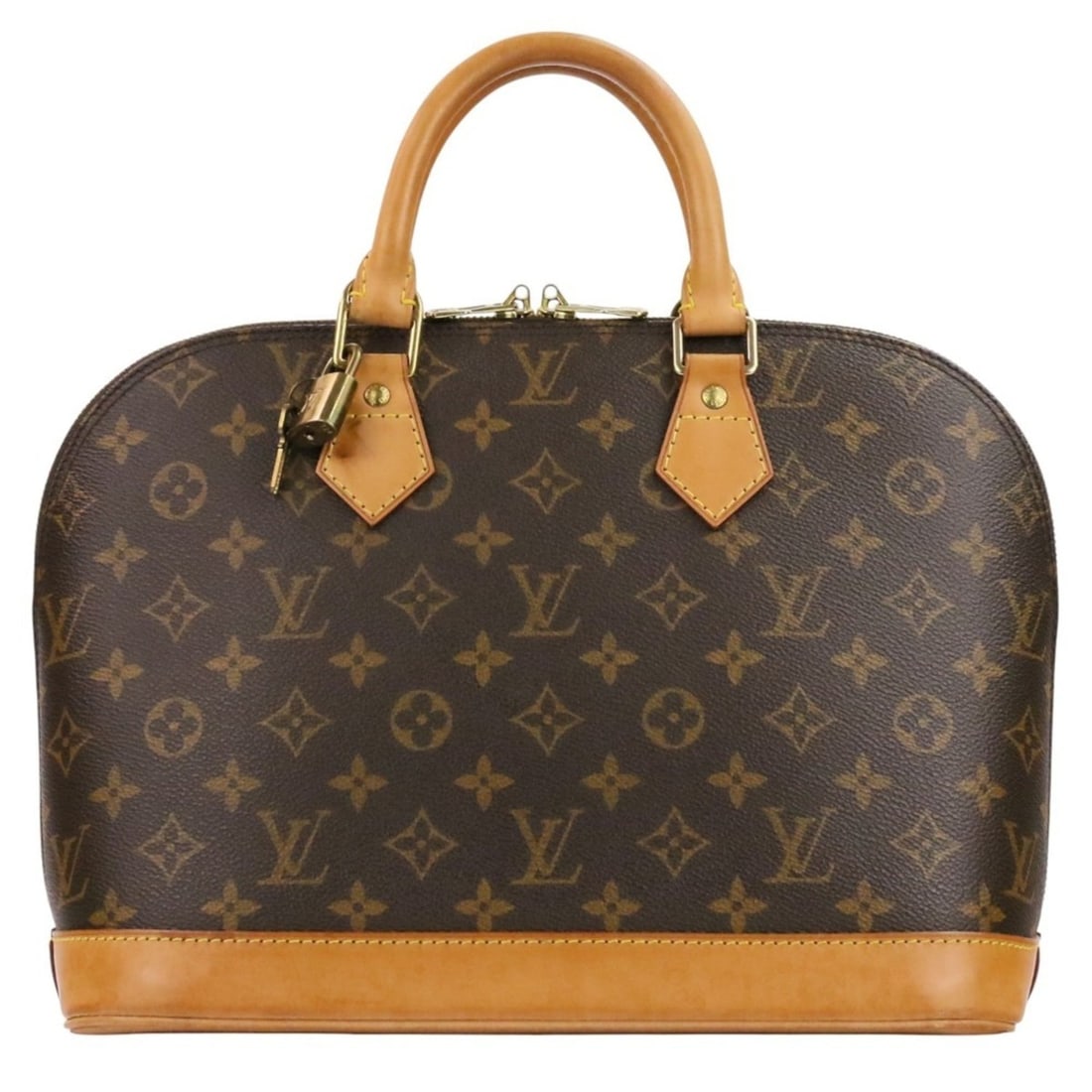 Louis Vuitton Monogram Alma MM Handbag M51130 Brown Women's (1 of 16)
