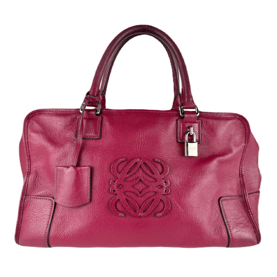 Loewe Amazona 36 Leather Handbag, Pink, Women's, Free Shipping (z8992): --- Catalog ---Category: SizeSize (HxWxD): 21cm x 36cm x 15cm / 8.26'' x 14.17'' x 5.9''Category: DesignType: HandbagColor: PinkGender: WomenMaterial: Leather Category: GeneralBrand: Loewe--- Item Lis