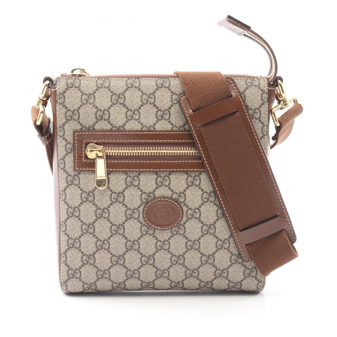 Gucci GG Supreme Messenger Bag, Shoulder Handbag, Coated Canvas, Leather, Men's & Women's, Beige: --- Catalog ---Category: SizeSize (HxWxD): 23cm x 21cm x 4cm / 9.05'' x 8.26'' x 1.57''Category: DesignType: Messenger bag, Shoulder bagColor: Beige, BrownGender: Men,WomenMaterial: GG Supreme , Leath