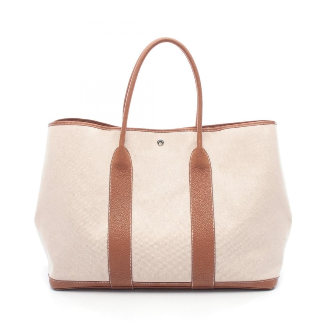 Hermes Garden Party TGM Tote Bag Handbag Canvas Leather Toile H Negonda Women's Ivory Brown: --- Catalog ---Category: SizeSize (HxWxD): 37cm x 50cm x 24cm / 14.56'' x 19.68'' x 9.44''Category: DesignType: Tote bagColor: Brown, Ecru, IvoryGender: WomenMaterial: Canvas , Toile H Category: Gener