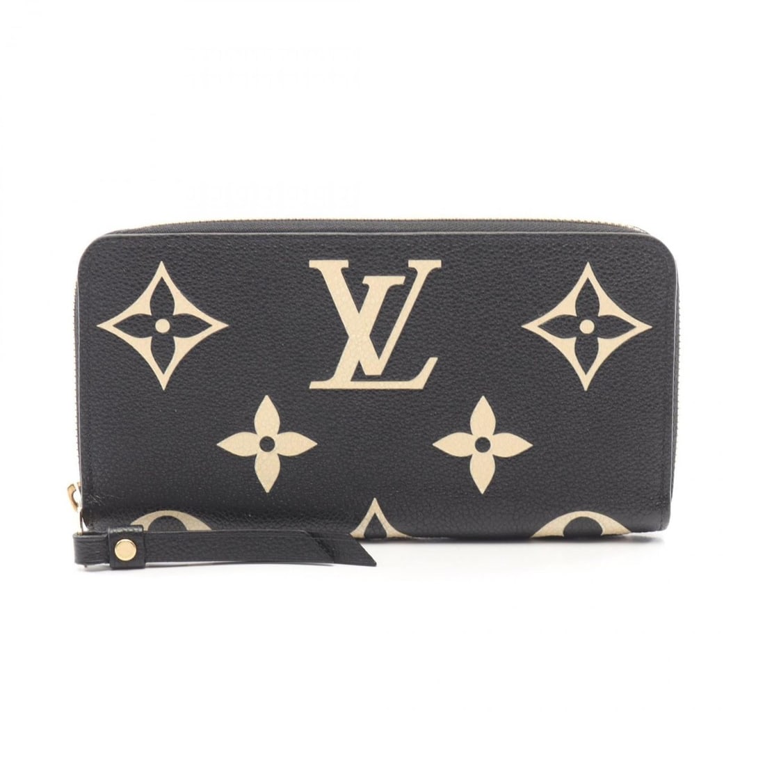 Louis Vuitton Zippy Wallet Bicolor Round Long Leather Monogram Empreinte Women's Black/Beige M80481: --- Catalog ---Category: SizeSize (HxWxD): 10cm x 19.5cm x 2.5cm / 3.93'' x 7.67'' x 0.98''Category: DesignType: Long wallet (bi-fold)Color: Beige, BlackGender: WomenMaterial: Monogram Empreinte Categ