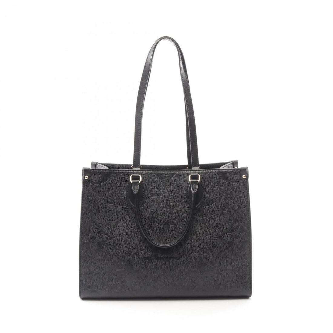 Louis Vuitton OnTheGo MM Tote Bag Handbag Leather Monogram Empreinte Women's Black M45595: --- Catalog ---Category: SizeSize (HxWxD): 26cm x 34cm x 15cm / 10.23'' x 13.38'' x 5.9''Category: DesignType: Handbag, Tote bagColor: Black, NoirGender: WomenMaterial: Monogram Empreinte Category: Ge