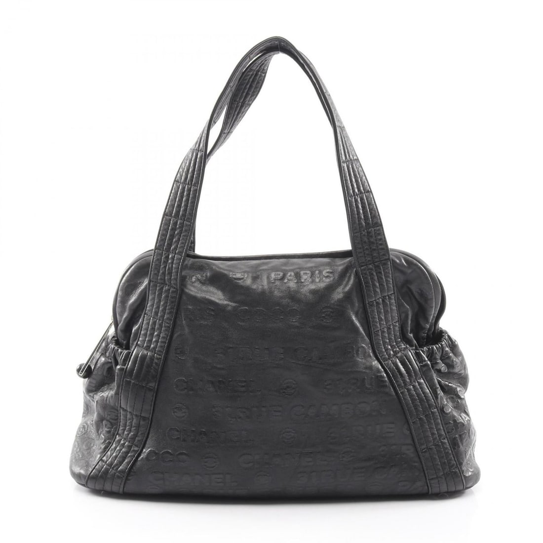 Chanel Unlimited Handbag, Leather, Women's, Black, A46123: --- Catalog ---Category: SizeSize (HxWxD): 27cm x 45cm x 18cm / 10.62'' x 17.71'' x 7.08''Category: DesignType: HandbagColor: BlackGender: WomenMaterial: Leather Category: GeneralMPN: A46123Brand: Cha