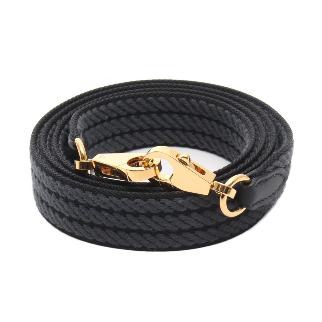 Hermes Bandoulière Sangle Cordage Shoulder Strap Accessory, Canvas (Veau Swift), Women's,: --- Catalog ---Category: DesignType: StrapColor: Black, GrayGender: WomenMaterial: Swift leatherCategory: GeneralBrand: Hermes--- Item List ---Section: ConditionRanking: Rank A Used - A few traces of