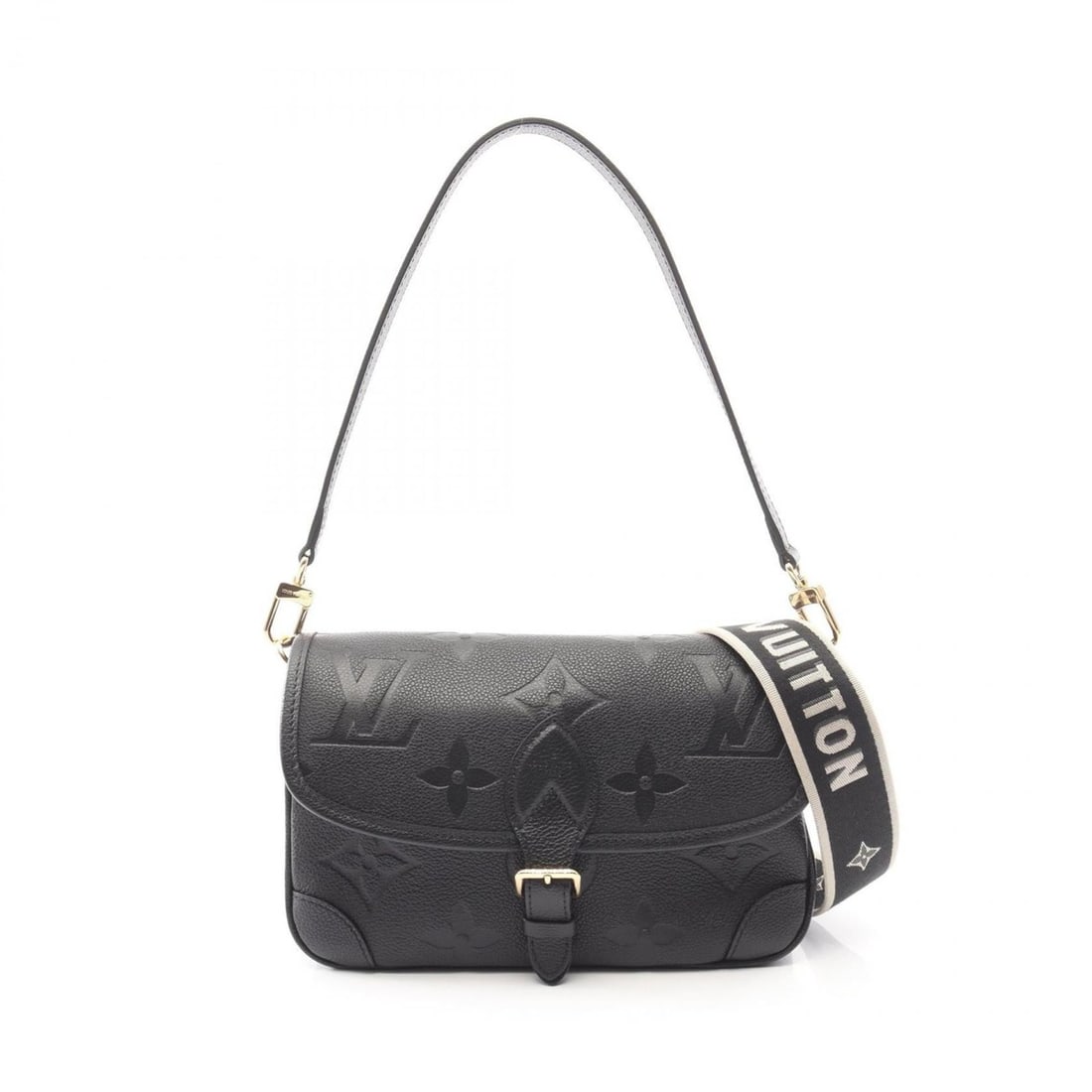 Louis Vuitton Diane Handbag, Leather, Monogram Empreinte, Women's, Black, M46386: --- Catalog ---Category: SizeSize (HxWxD): 16cm x 25cm x 10cm / 6.29'' x 9.84'' x 3.93''Category: DesignType: HandbagColor: Black, NoirGender: WomenMaterial: Monogram Empreinte Category: GeneralMPN: M