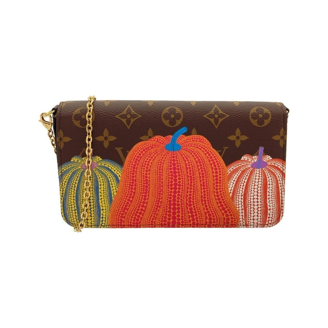 Louis Vuitton Monogram (LV X YK) Pochette Felicie M82108 Shoulder Bag: --- Catalog ---Category: SizeSize (HxWxD): 12cm x 21cm x 3.5cm / 4.72'' x 8.26'' x 1.37''Category: DesignType: Pochette, Pouch, Shoulder bagColor: MarronGender: Men,WomenMaterial: Coated canvas