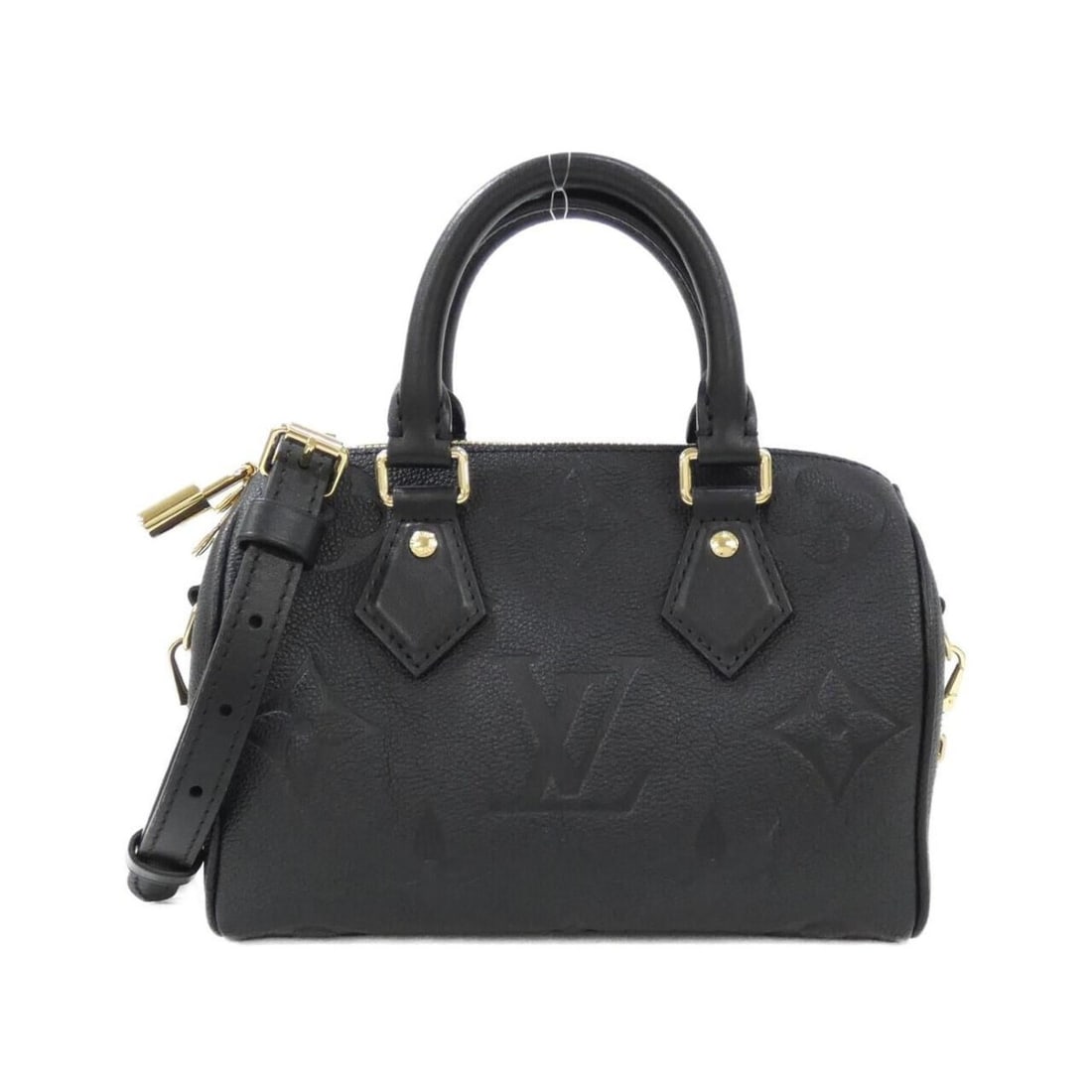 Louis Vuitton Monogram Empreinte Speedy Bandoulière 20cm M58953 Boston Bag: --- Catalog ---Category: SizeSize (HxWxD): 15cm x 21cm x 12cm / 5.9'' x 8.26'' x 4.72''Category: DesignType: Boston bagColor: BlackGender: WomenMaterial: Leather Hardware Color: GoldLeather/Fur Type: