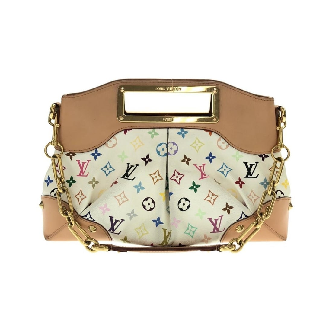 Louis Vuitton Multicolor Judy MM M40255 Handbag: --- Catalog ---Category: SizeSize (HxWxD): 24cm x 36.5cm x 9cm / 9.44'' x 14.37'' x 3.54''Category: DesignType: HandbagColor: WhiteGender: Men,WomenMaterial: Coated canvas Hardware Color: