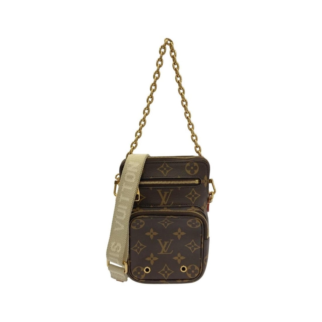 Louis Vuitton Monogram Utility Crossbody M80746 Shoulder Bag: --- Catalog ---Category: SizeSize (HxWxD): 19cm x 14cm x 5.5cm / 7.48'' x 5.51'' x 2.16''Category: DesignType: Shoulder bagColor: MarronGender: Women,MenMaterial: Coated canvas Hardware Color: