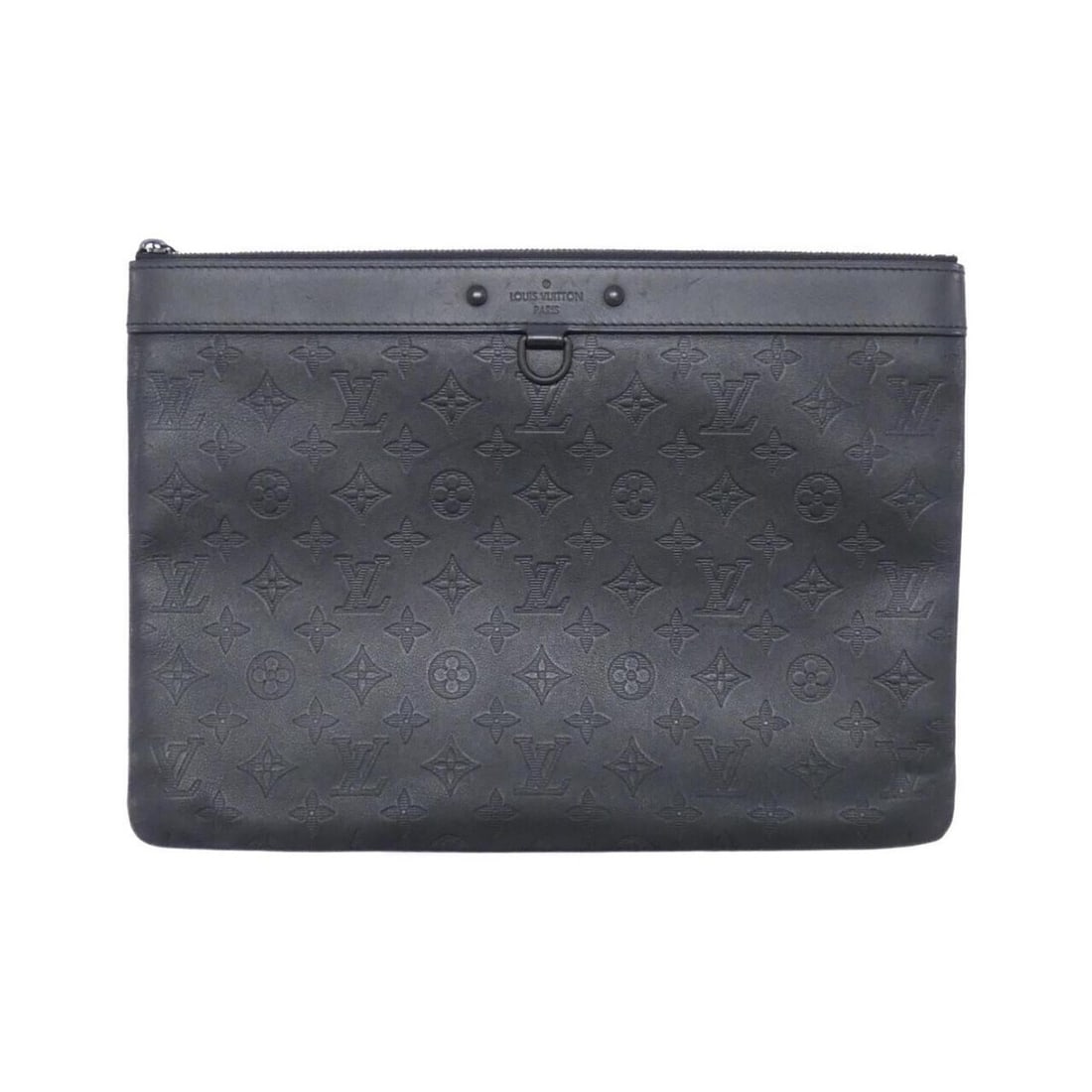 Louis Vuitton Monogram Shadow Pochette Discovery M62903 Clutch Bag: --- Catalog ---Category: SizeSize (HxWxD): 25cm x 36cm x 2cm / 9.84'' x 14.17'' x 0.78''Category: DesignType: Clutch bag, PochetteColor: BlackGender: MenMaterial: Leather Leather/Fur Type: Calf