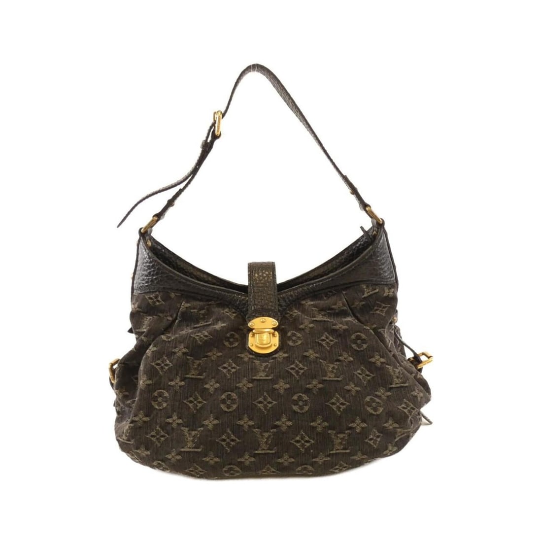 Louis Vuitton Monogram Denim XS M95608 Shoulder Bag: --- Catalog ---Category: SizeSize (HxWxD): 26cm x 31cm x 12cm / 10.23'' x 12.2'' x 4.72''Category: DesignType: Shoulder bagColor: Black, Dark brownGender: WomenMaterial: Denim , Canvas , Leather