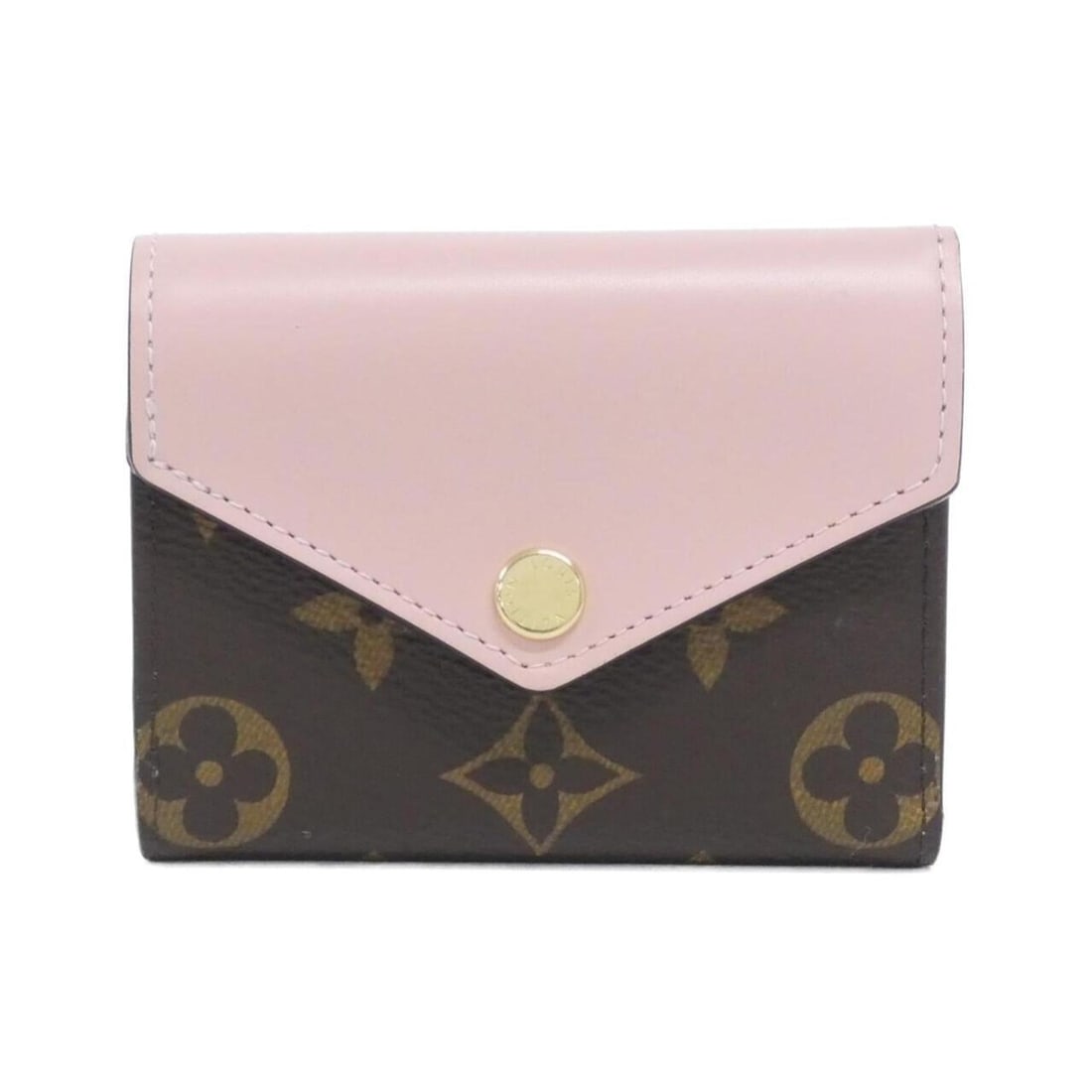 Louis Vuitton Monogram Portefeuille Zoe M62933 Wallet: --- Catalog ---Category: SizeSize (HxWxD): 8cm x 10cm x 2cm / 3.14'' x 3.93'' x 0.78''Category: DesignType: Wallet (tri-fold)Color: Marron, Rose ballerineGender: WomenMaterial: Coated canvas ,