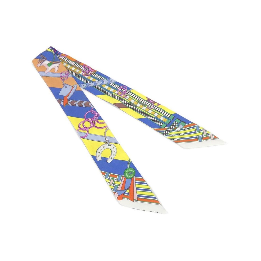 Hermes BRIDES ET GRIS Twilly 062849S Scarf Muffler: --- Catalog ---Category: SizeSize (LxW): 5cm x 86cm / 1.96'' x 33.85''Category: DesignType: ScarfColor: Multi-colorGender: WomenMaterial: Silk Category: GeneralMPN: 062849SBrand: Hermes--- Item List -