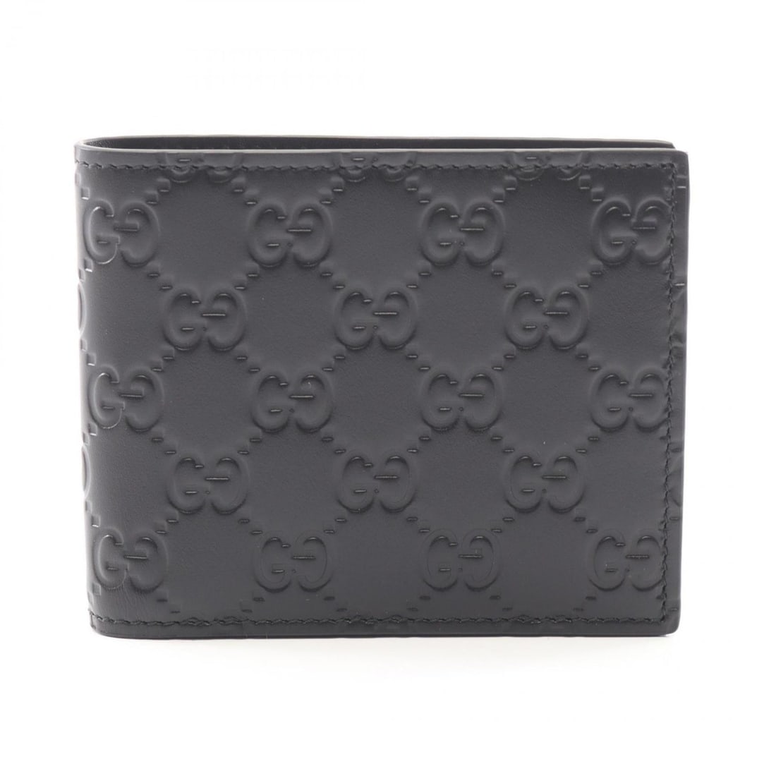 Gucci Guccissima Bi-fold Wallet, Leather, Men's, Black, 406693: --- Catalog ---Category: SizeSize (HxWxD): 9.5cm x 11.5cm x 2cm / 3.74'' x 4.52'' x 0.78''Category: DesignType: Wallet (bi-fold)Color: BlackGender: MenMaterial: Leather Category: GeneralMPN: 406693Bra