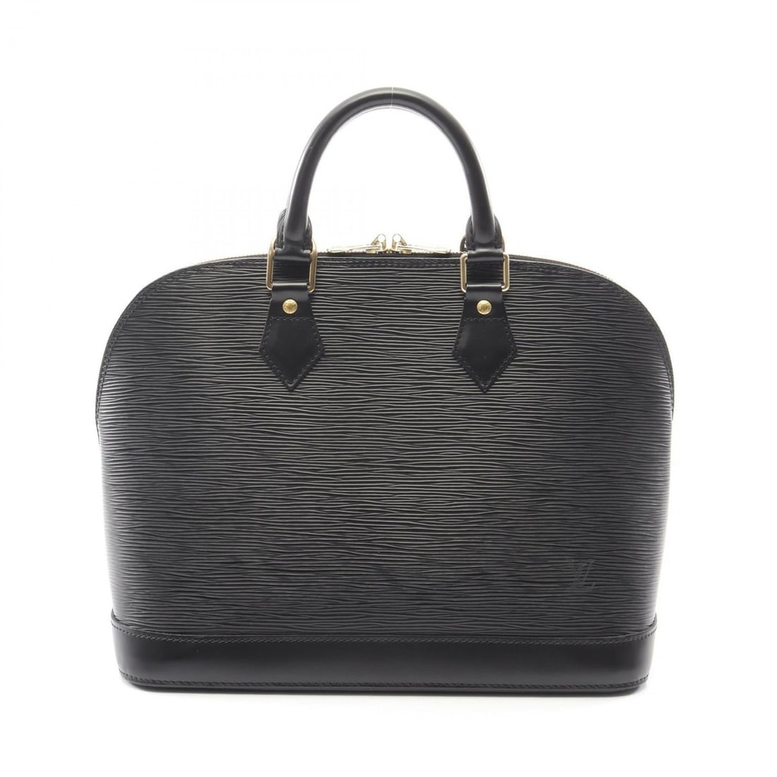 Louis Vuitton Alma Handbag, Leather, Epi Women's, Black, M52142 (1 of 9)