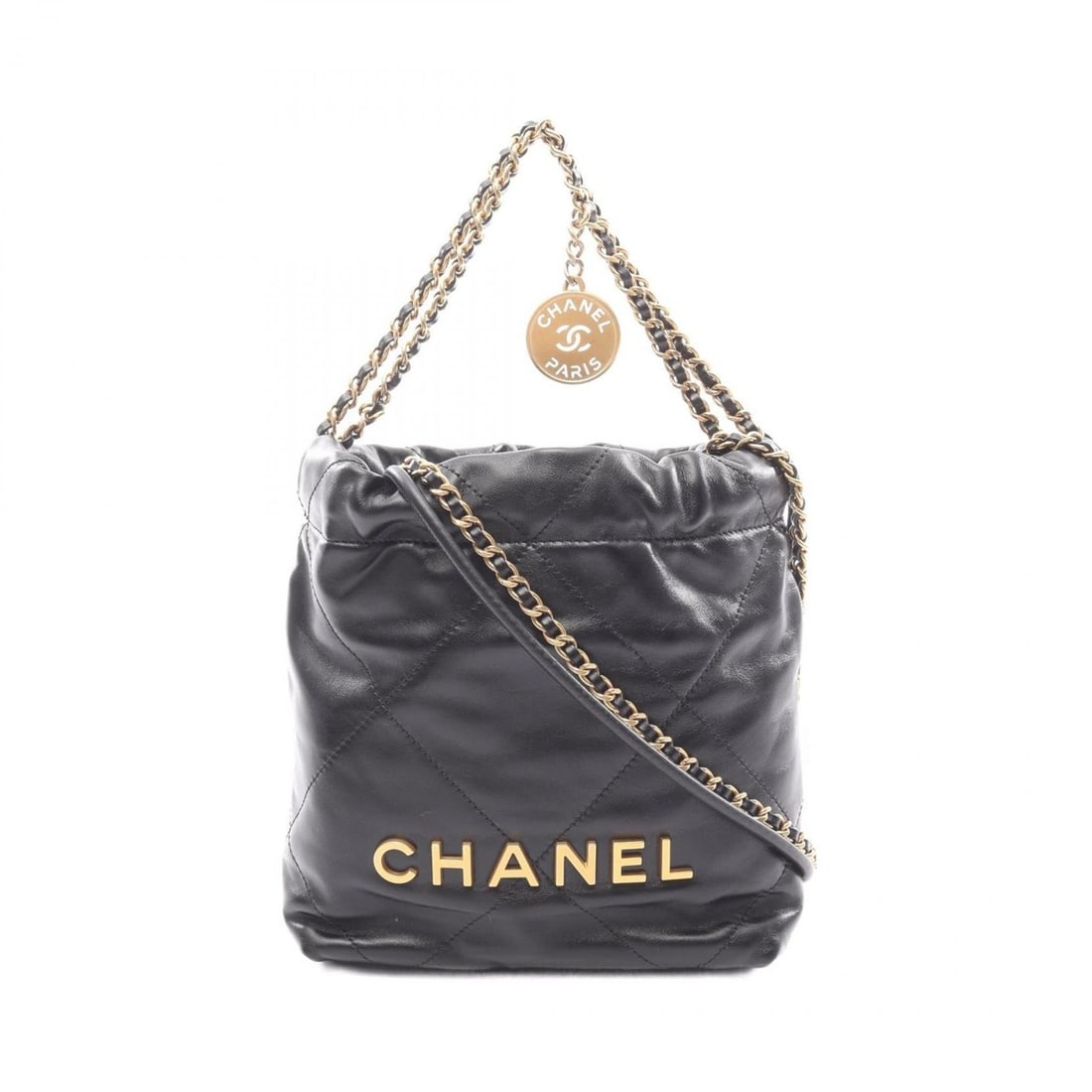 Chanel CHANEL 22 Mini Shoulder Bag Handbag Leather Women's Black: --- Catalog ---Category: SizeSize (HxWxD): 19cm x 17.5cm x 6cm / 7.48'' x 6.88'' x 2.36''Category: DesignType: Handbag, Shoulder bagColor: BlackGender: WomenMaterial: Leather Category: GeneralBrand: C