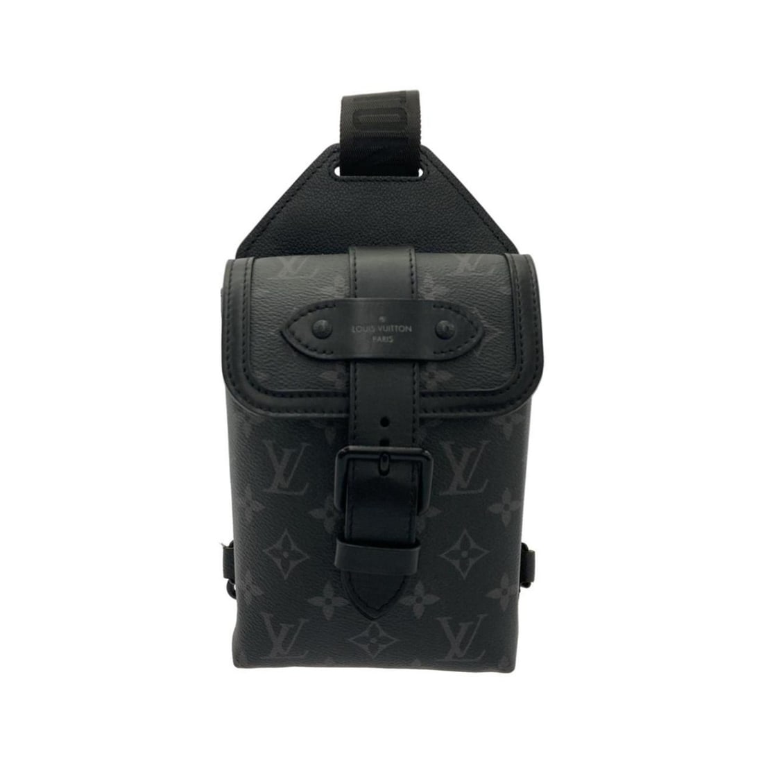 Louis Vuitton Monogram Eclipse Saumur Sling Bag M45912 Shoulder: --- Catalog ---Category: SizeSize (HxWxD): 25cm x 13.5cm x 4cm / 9.84'' x 5.31'' x 1.57''Category: DesignType: Shoulder bagColor: BlackGender: MenMaterial: Coated canvas Category: GeneralMPN: