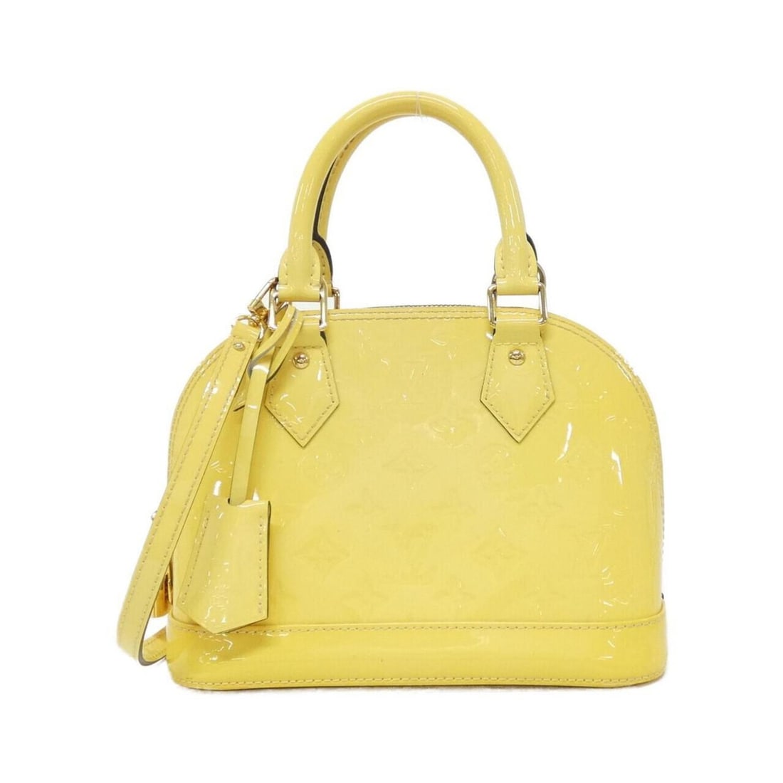 Louis Vuitton Vernis Alma BB M90104 Handbag: --- Catalog ---Category: SizeSize (HxWxD): 19cm x 25cm x 11cm / 7.48'' x 9.84'' x 4.33''Category: DesignType: HandbagColor: CitrinGender: WomenHardware Color: GoldCategory: GeneralMPN: M90104Brand: