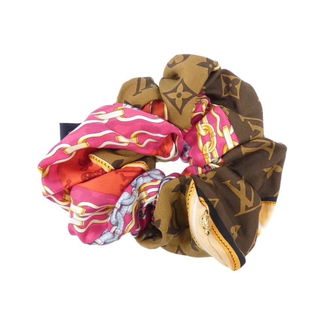 Louis Vuitton Chouchou Tro Choux M76954 Hair Accessory: --- Catalog ---Category: SizeSize (LxW): 7cm / 2.75''Category: DesignType: ScrunchieColor: MarronGender: WomenMaterial: SilkCategory: GeneralMPN: M76954Brand: Louis Vuitton--- Item List ---Section:
