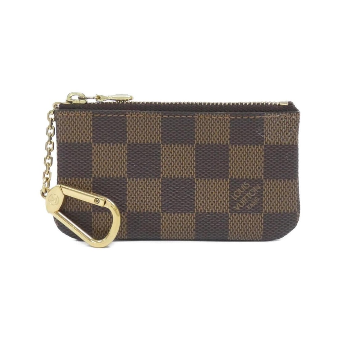Louis Vuitton Damier Card Key Case Pochette Clé N62658 Coin &: --- Catalog ---Category: SizeSize (HxWxD): 7cm x 12cm x 1cm / 2.75'' x 4.72'' x 0.39''Category: DesignType: Coin purse/coin caseColor: EbeneGender: Women,MenMaterial: Coated canvas Category: