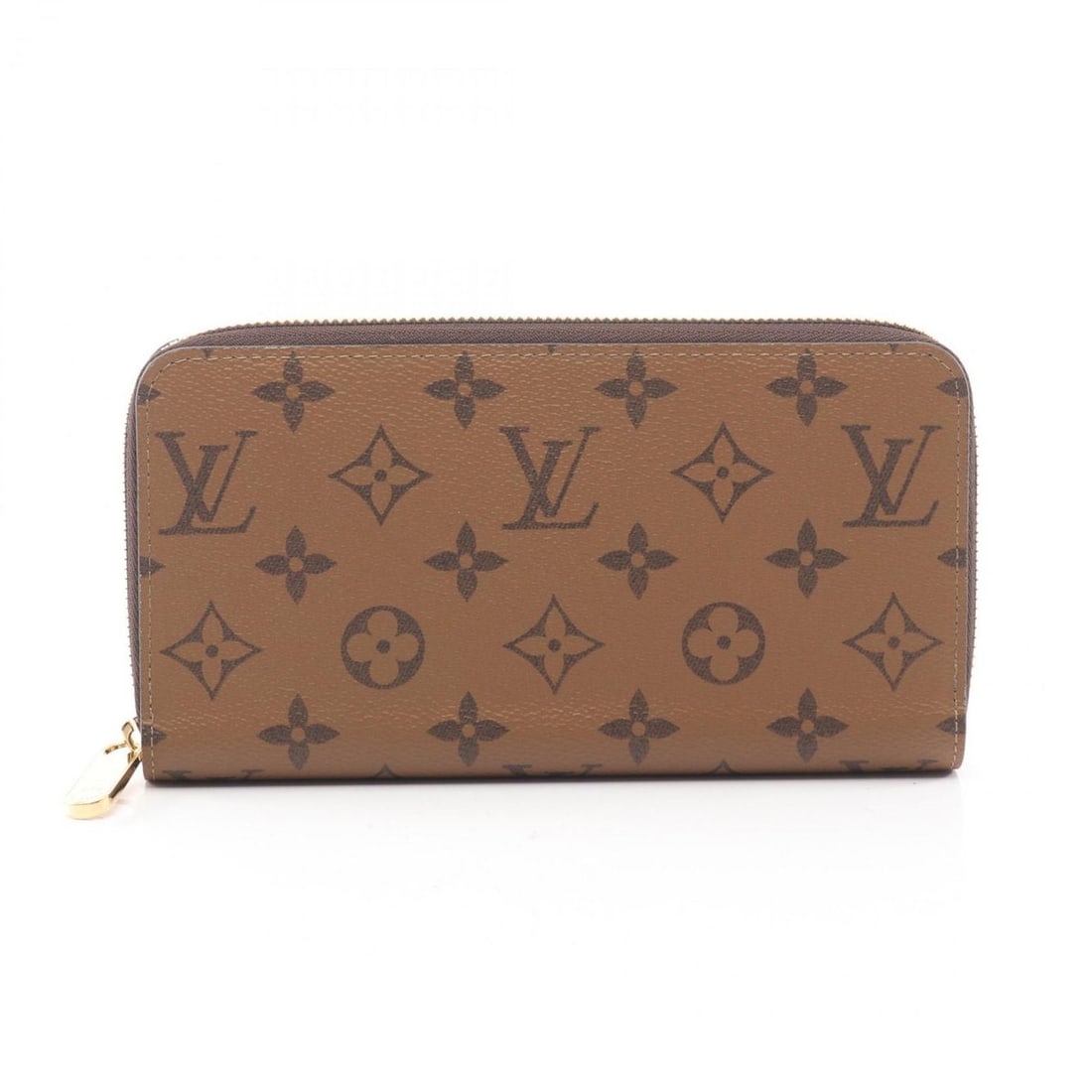 Louis Vuitton Zippy Wallet Round Long Wallet, Canvas, Monogram Reverse, Women's, Brown, M82444 (1 of 11)