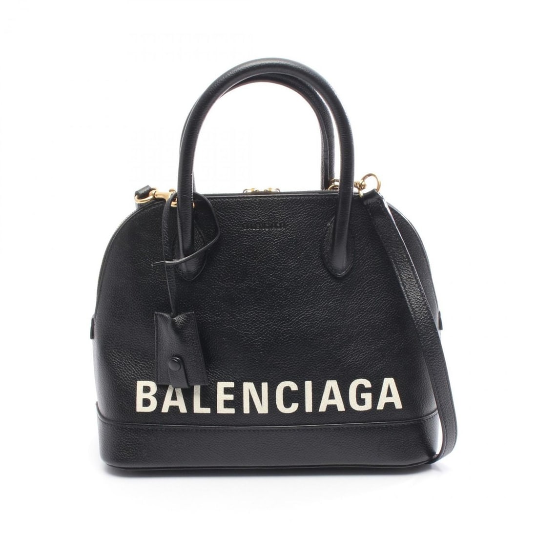 Balenciaga Ville Top Handle Handbag S, Leather, Women's, Black, 518873: --- Catalog ---Category: SizeSize (HxWxD): 21cm x 26cm x 12cm / 8.26'' x 10.23'' x 4.72''Category: DesignType: HandbagColor: BlackGender: WomenMaterial: Leather Category: GeneralMPN: 518873Brand: