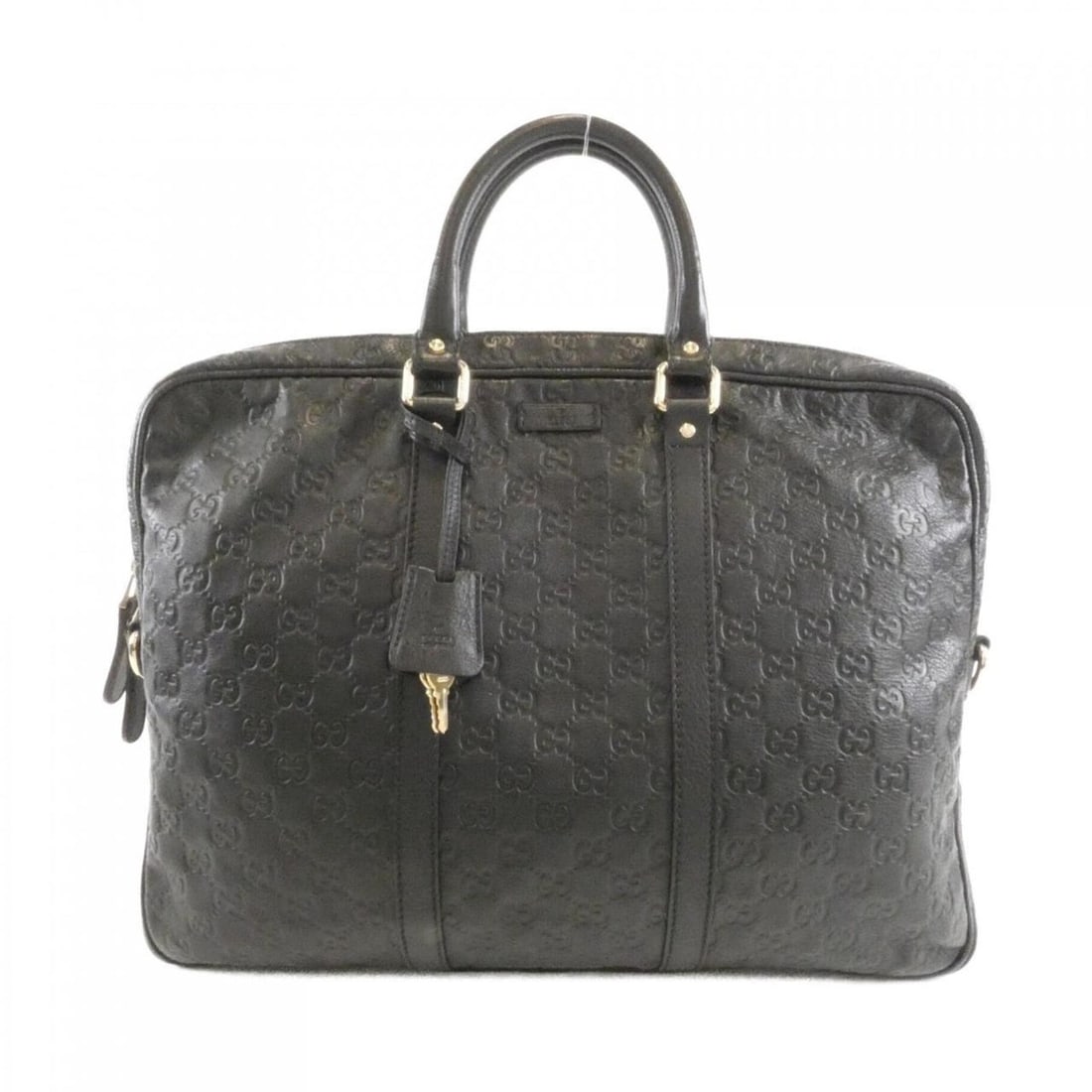 Gucci 201480 BNX1G Handbag: --- Catalog ---Category: SizeSize (HxWxD): 31cm x 40cm x 5cm / 12.2'' x 15.74'' x 1.96''Category: DesignType: HandbagColor: BlackGender: Men,WomenMaterial: Leather Hardware Color: GoldCategory: